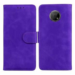 For Nokia G300 Skin Feel Pure Color Flip Leather Phone Case(Purple)