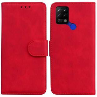 For Tecno Pova LD7 Skin Feel Pure Color Flip Leather Phone Case(Red)