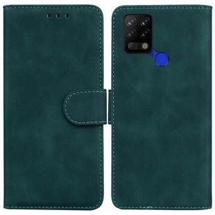 For Tecno Pova LD7 Skin Feel Pure Color Flip Leather Phone Case(Green)