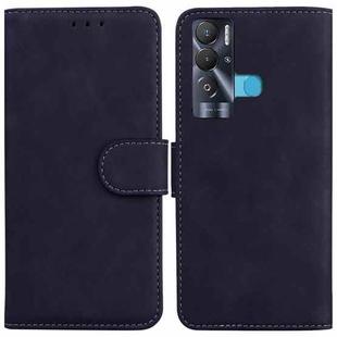 For Tecno Pova Neo LE6 Skin Feel Pure Color Flip Leather Phone Case(Black)