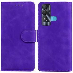 For Tecno Pova Neo LE6 Skin Feel Pure Color Flip Leather Phone Case(Purple)