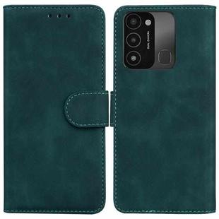 For Tecno Spark Go 2022 / Spark 8C Skin Feel Pure Color Flip Leather Phone Case(Green)