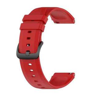 For Xiaomi Watch S1 22mm Protruding Head Glossy Silicone Watch Band(Red)