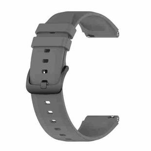 For Xiaomi Watch S1 22mm Protruding Head Glossy Silicone Watch Band(Dark Grey)