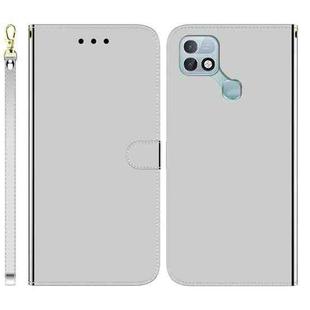 For Infinix Hot 10i / Smart 5 Pro X659B / PR652B / S658E Imitated Mirror Surface Horizontal Flip Leather Phone Case(Silver)