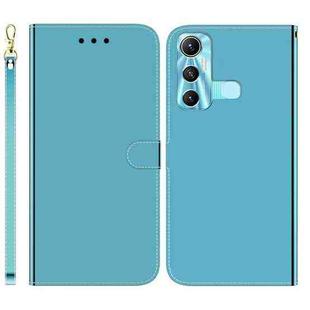 For Infinix Hot 11 X662 Imitated Mirror Surface Horizontal Flip Leather Phone Case(Blue)