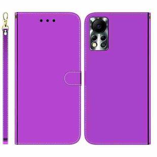 For Infinix Hot 11S NFC X6812B Imitated Mirror Surface Horizontal Flip Leather Phone Case(Purple)