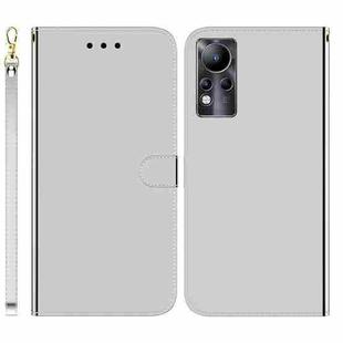 For Infinix Note 11 Imitated Mirror Surface Horizontal Flip Leather Phone Case(Silver)