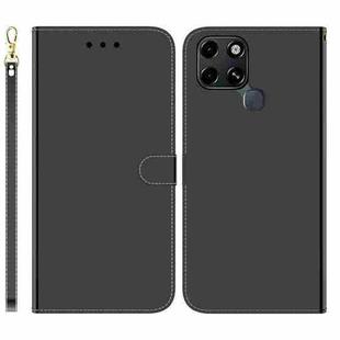 For Infinix Smart 6 Imitated Mirror Surface Horizontal Flip Leather Phone Case(Black)