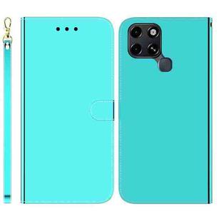 For Infinix Smart 6 Imitated Mirror Surface Horizontal Flip Leather Phone Case(Mint Green)