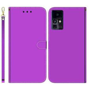 For Infinix Zero X / X Pro Imitated Mirror Surface Horizontal Flip Leather Phone Case(Purple)