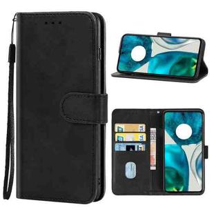 Leather Phone Case For Motorola Moto G52(Black)