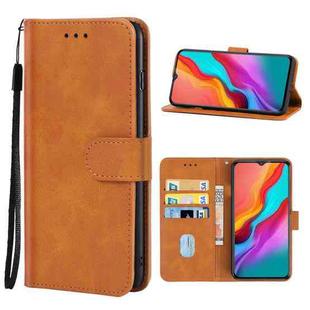 Leather Phone Case For Infinix Hot 12i(Brown)