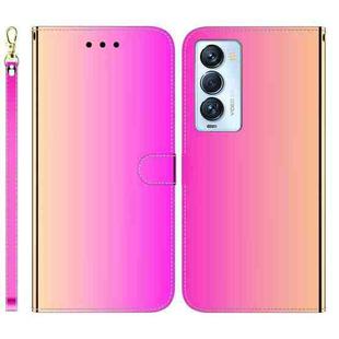 For Tecno Camon 18 Premier Imitated Mirror Surface Horizontal Flip Leather Phone Case(Gradient Color)