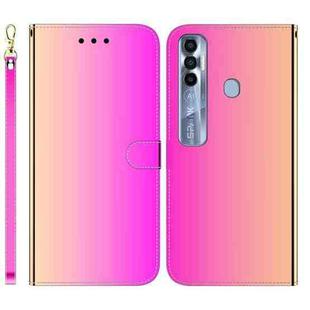 For Tecno Spark 7 Pro Imitated Mirror Surface Horizontal Flip Leather Phone Case(Gradient Color)