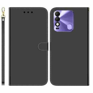 For Tecno Spark 8 / 8T Imitated Mirror Surface Horizontal Flip Leather Phone Case(Black)