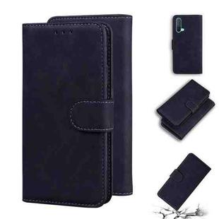 For OnePlus Nord CE 5G Skin Feel Pure Color Flip Leather Phone Case(Black)