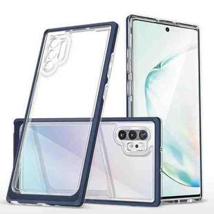 For Samsung Galaxy Note10+ Clear Acrylic+PC+TPU Shockproof Phone Case(Navy Blue)