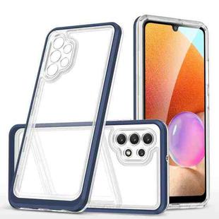 For Samsung Galaxy A32 4G Clear Acrylic+PC+TPU Shockproof Phone Case(Navy Blue)