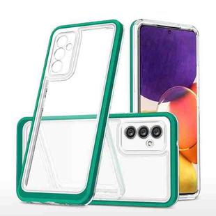 For Samsung Galaxy A82 5G Clear Acrylic+PC+TPU Shockproof Phone Case(Dark Green)