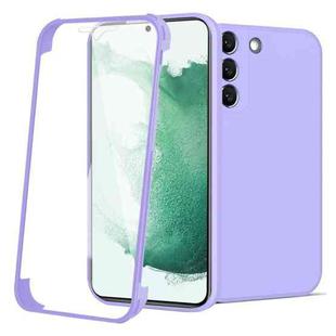 For Samsung Galaxy S22+ 5G Imitation Liquid Silicone 360 Full Body Phone Case(Purple)