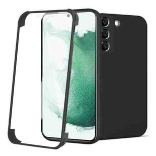 For Samsung Galaxy S22 Ultra 5G Imitation Liquid Silicone 360 Full Body Phone Case(Black)