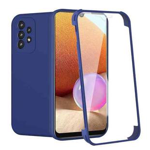 For Samsung Galaxy A32 4G Imitation Liquid Silicone 360 Full Body Phone Case(Blue)