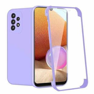 For Samsung Galaxy A32 5G Imitation Liquid Silicone 360 Full Body Phone Case(Purple)