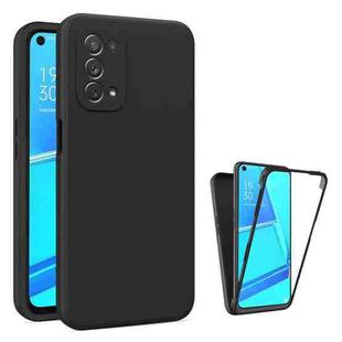 For OPPO A52 / A92 / A72 4G Imitation Liquid Silicone 360 Full Body Phone Case(Black)