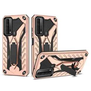 For Huawei P Smart 2021 / Y7a Shockproof TPU + PC Phone Case(Rose Gold)