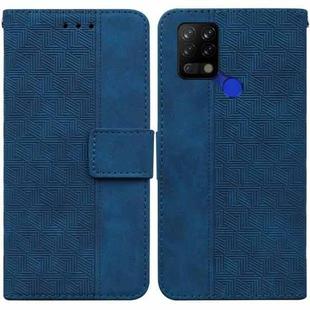 For Tecno Pova LD7 Geometric Embossed Leather Phone Case(Blue)