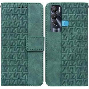 For Tecno Pova Neo LE6 Geometric Embossed Leather Phone Case(Green)