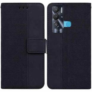 For Tecno Pova Neo LE6 Geometric Embossed Leather Phone Case(Black)