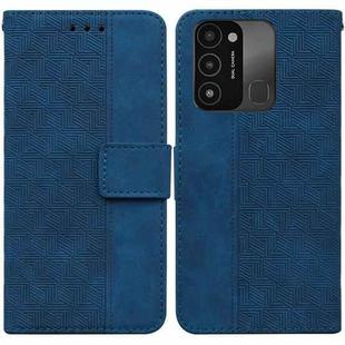 For Tecno Spark Go 2022 / Spark 8C Geometric Embossed Leather Phone Case(Blue)