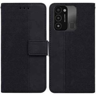 For Tecno Spark Go 2022 / Spark 8C Geometric Embossed Leather Phone Case(Black)