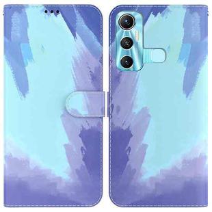 For Infinix Hot 11 X662 Watercolor Pattern Horizontal Flip Leather Phone Case(Winter Snow)