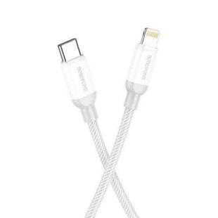 Borofone BX68 2.4A USB-C / Type-C to 8 Pin PD Charging Data Cable, Length:1m(Sliver)