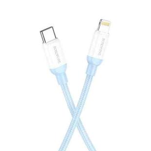 Borofone BX68 2.4A USB-C / Type-C to 8 Pin PD Charging Data Cable, Length:2m(Blue)