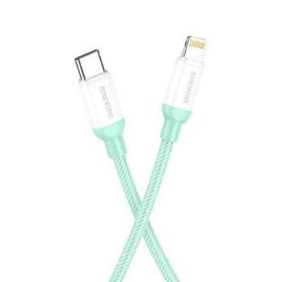 Borofone BX68 2.4A USB-C / Type-C to 8 Pin PD Charging Data Cable, Length:2m(Green)