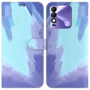 For Tecno Spark 8 / 8T Watercolor Pattern Horizontal Flip Leather Phone Case(Winter Snow)