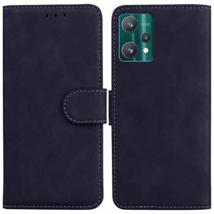For OPPO Realme 9 Pro Skin Feel Pure Color Flip Leather Phone Case(Black)