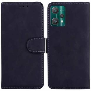 For OPPO Realme 9 Pro+ Skin Feel Pure Color Flip Leather Phone Case(Black)