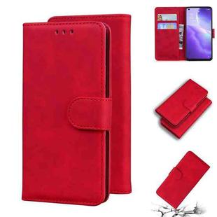 For OPPO Reno5 4G/Reno5 5G/Reno5 K/Find X3 Lite Skin Feel Pure Color Flip Leather Phone Case(Red)