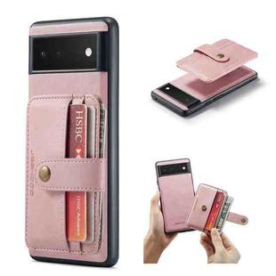 For Google Pixel 7 5G JEEHOOD RFID Anti-Theft Wallet Magnetic PU+TPU Phone Case(Pink)