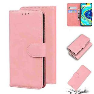 For UMIDIGI A7 Pro Skin Feel Pure Color Flip Leather Phone Case(Pink)