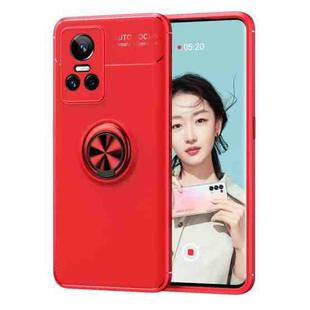 For OPPO Realme GT Neo3 Metal Ring Holder 360 Degree Rotating TPU Phone Case(Red)