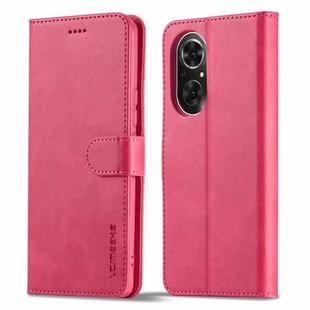 For Honor 50 SE LC.IMEEKE Calf Texture Leather Phone Case(Red)