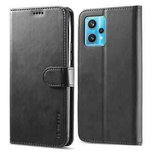 For Realme 9 Pro LC.IMEEKE Calf Texture Leather Phone Case(Black)