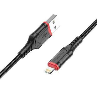 Borofone BX67 1m 2.4A USB to 8 Pin Charging Sync Data Cable(Black)