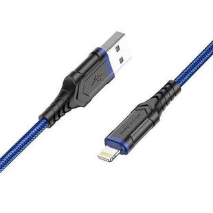 Borofone BX67 1m 2.4A USB to 8 Pin Charging Sync Data Cable(Blue)